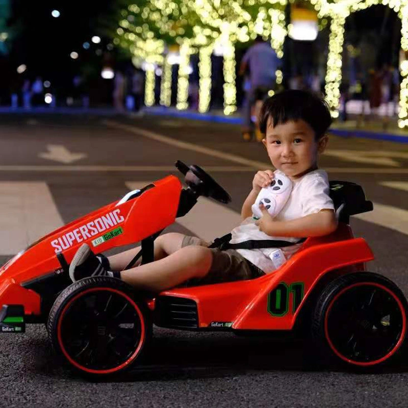 2022 Newest Go-Kart for Kids Children Ride on Car 550 Dual Drive Battery Powered Electric Go Kart Pedal Cars for Kids