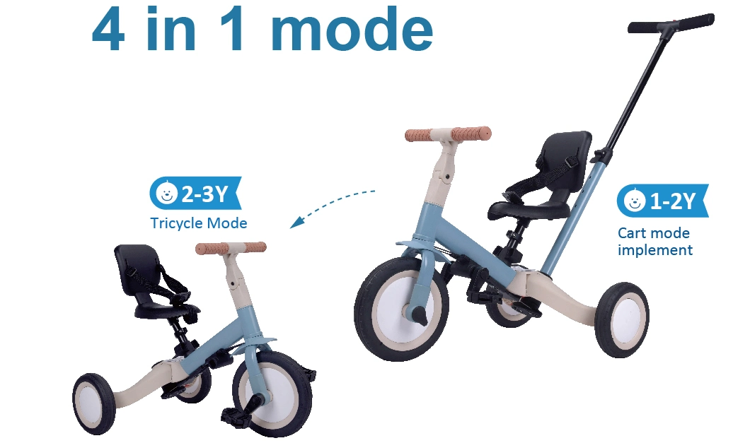 4 in 1 Multifunctional Baby Tricycle