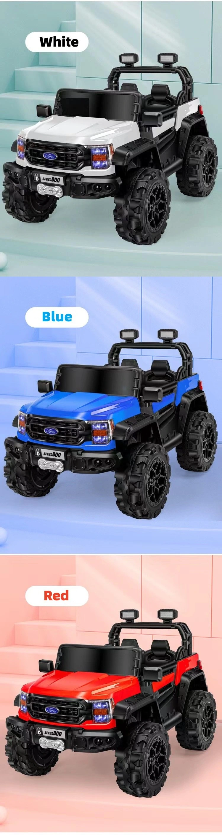 Children&prime;s Electric Toy Car Four Wheel Drive Can Ride