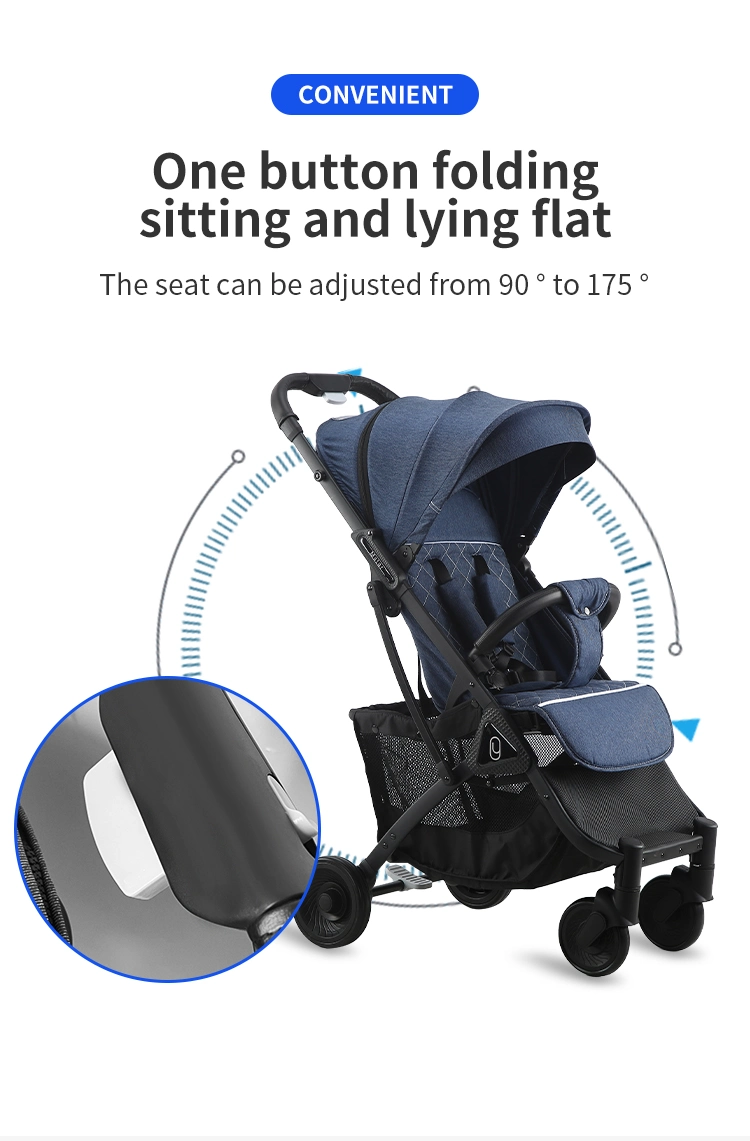 Travel System Lightweight Kids Foldable Baby Stroller