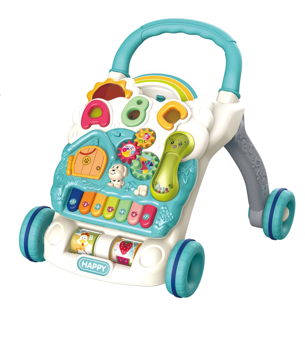 Hot Selling Children&prime; S Hand-Pushed Baby Walker Multi-Functional Walker Toys Music Educational Toys for Children&prime;s Toys