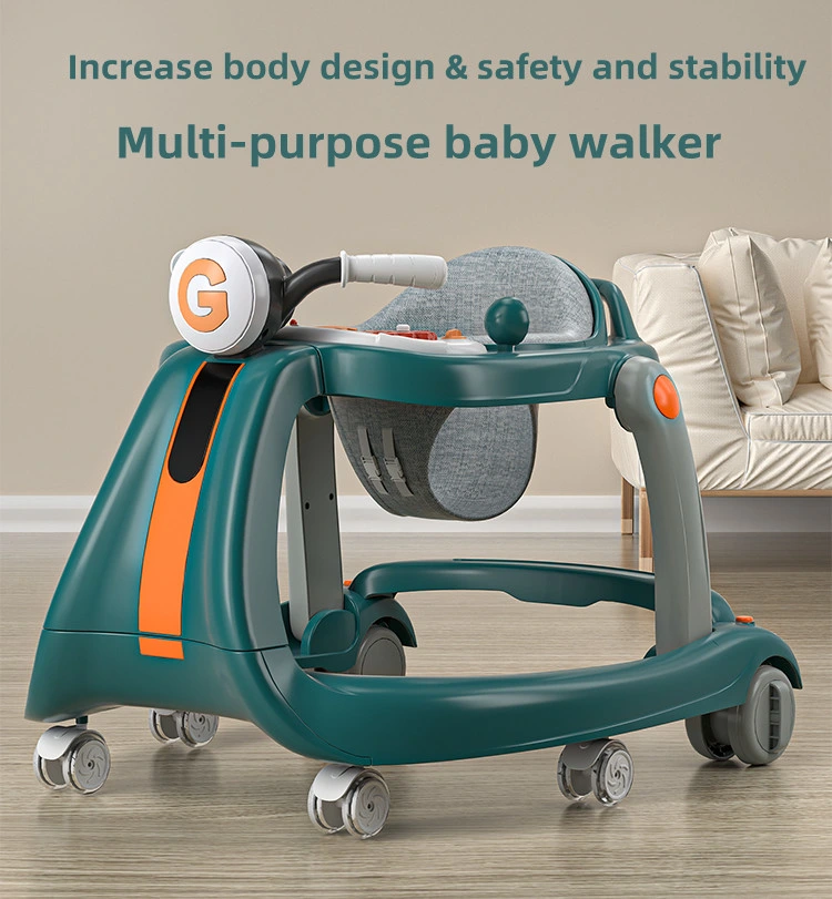 Multifunctional Hot Sale Baby Girl Push Walker Activity Toys 3 in 1 Baby Walker with Wheels and Music