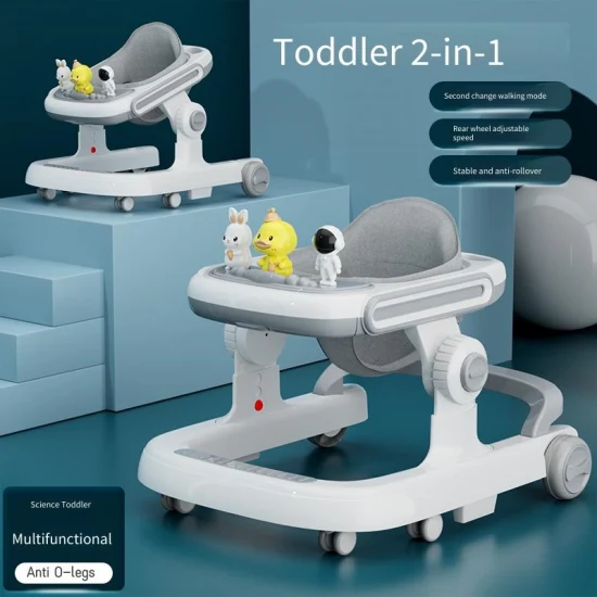 New Modern Toddler Push Walking Toys Vehicle Sit to Stand Baby Anti-O-Leg Anti-Rollover Music Multi Function Baby Walker