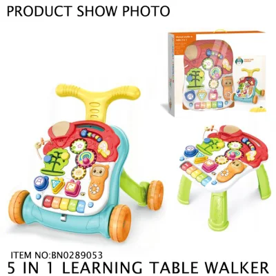 Multi Function Baby Walker Two Modes Baby Musical Stroller Early Educational Baby′ S Partner Push Walker Toy 5 in 1