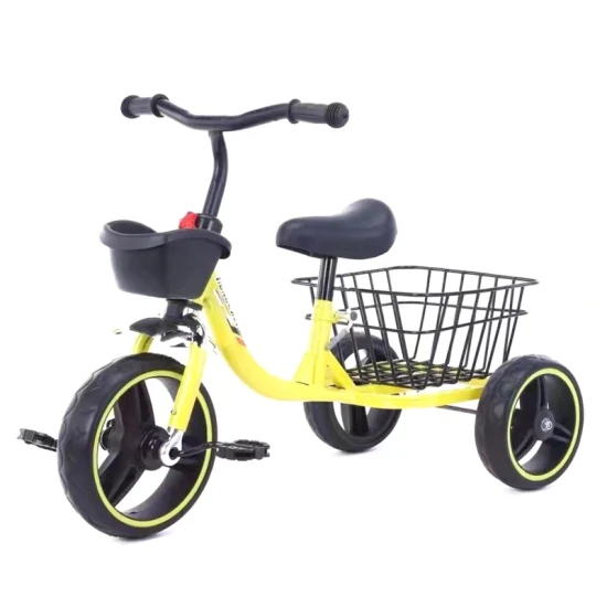 Children Bike 3 Wheels Kids Pedal Bike Baby Ride on Toys Kids Metal Tricycle Bikes with Basket