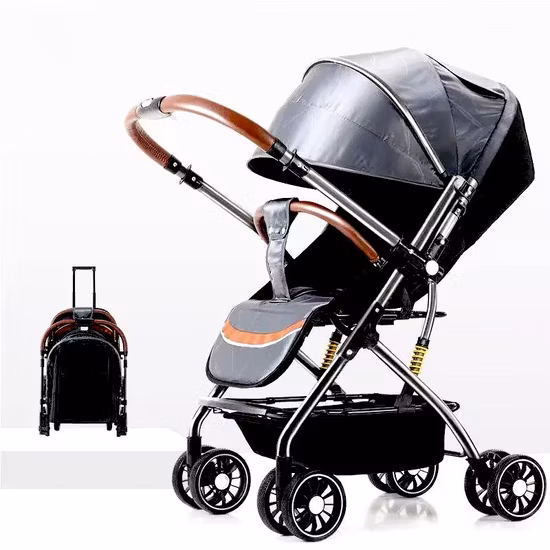 Baby Gift Baby Stroller with Reversible Handlebar and Rocking Function Pushchair